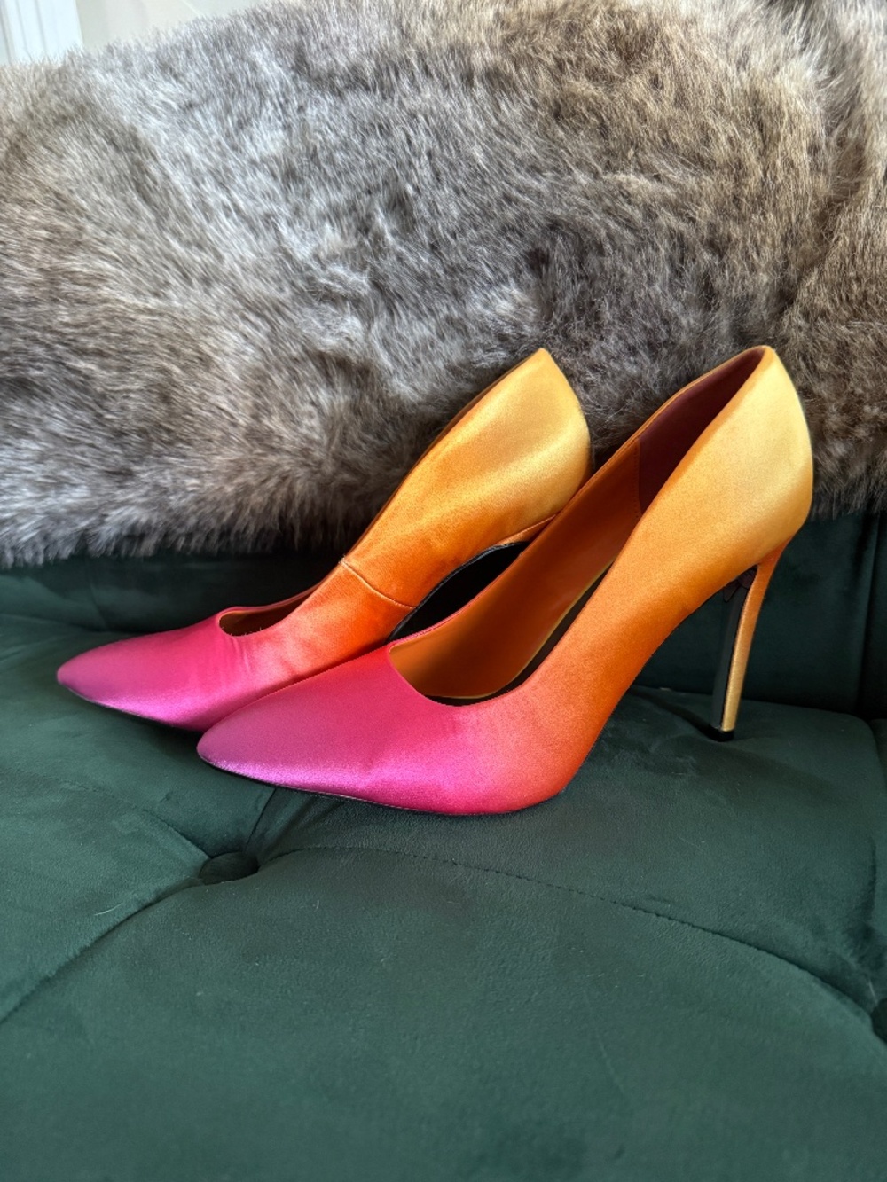 Pink & Orange Ombré heels